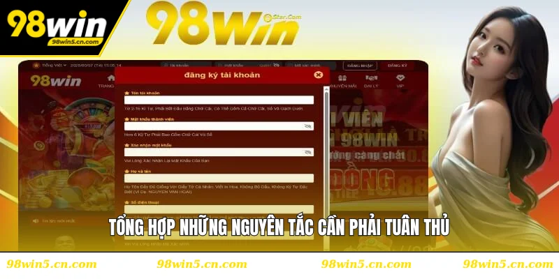 Tổng hợp những nguyên tắc cần phải tuân thủ